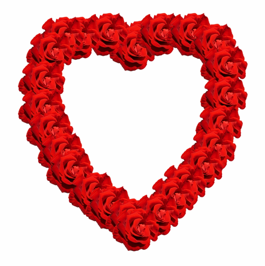 Valentine Heart Of Red Roses Valentine Roses Png
