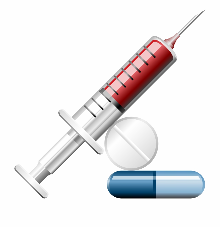 Syringe With Pills Png Clipart Needle Drug Clip