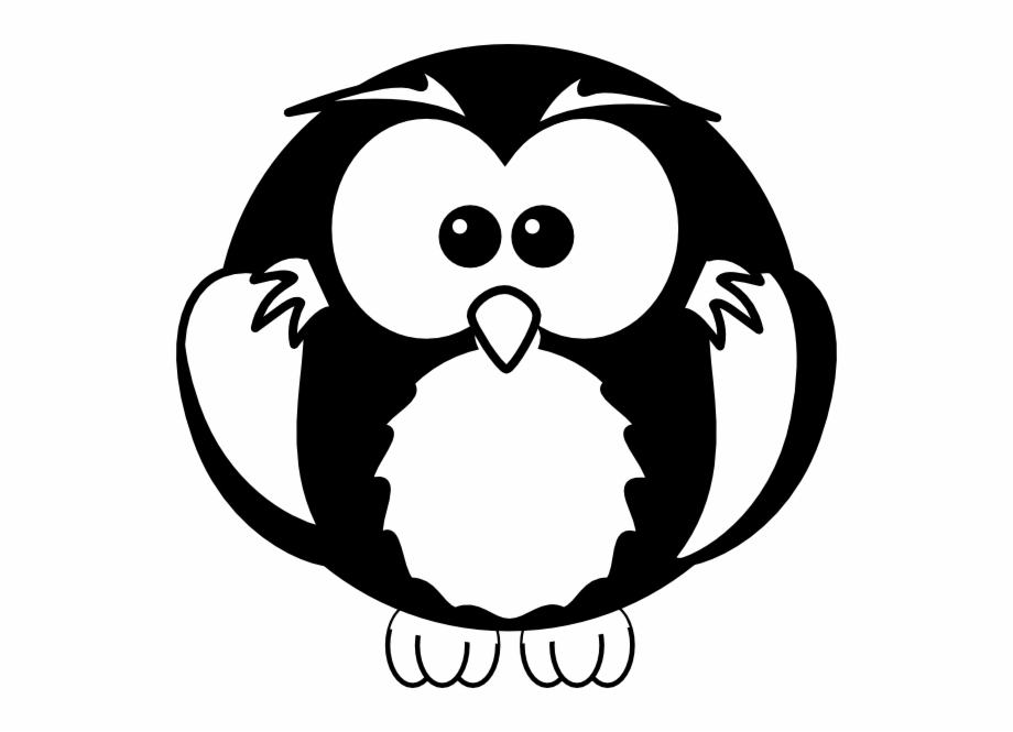 Silhouette Black And White Owl Clipart Brown Owl