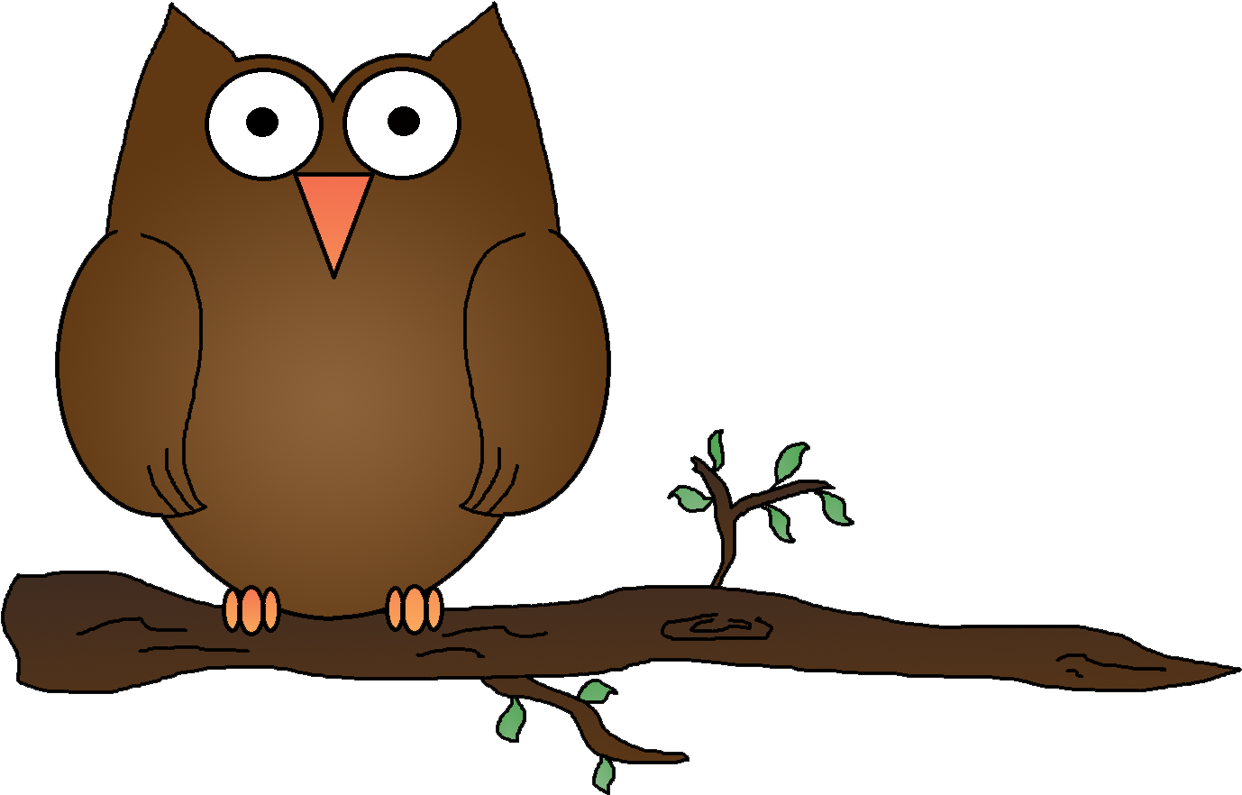 Gallery For Owl On Branch Clipart Transparent Png