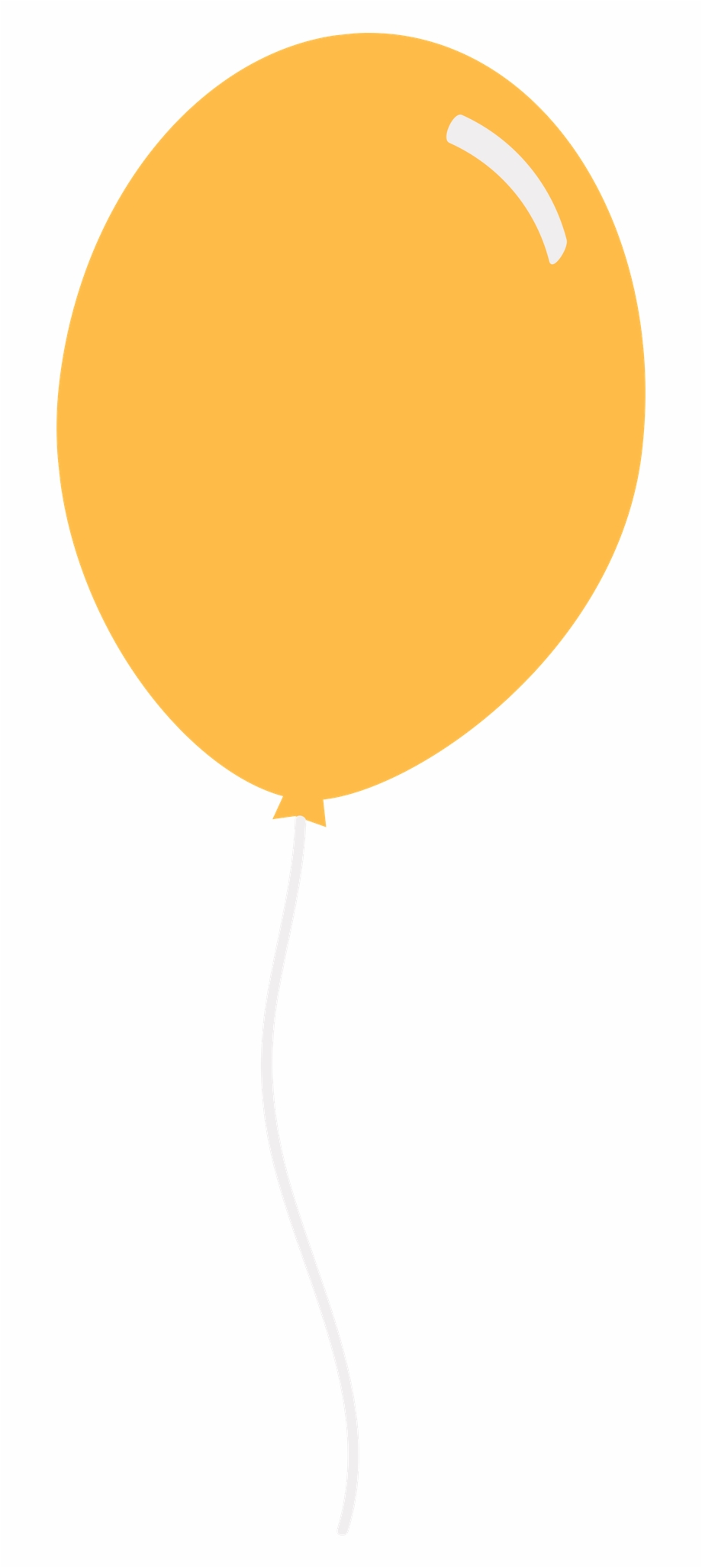 Yellow Balloon Png Birthday Balloons Flat Png