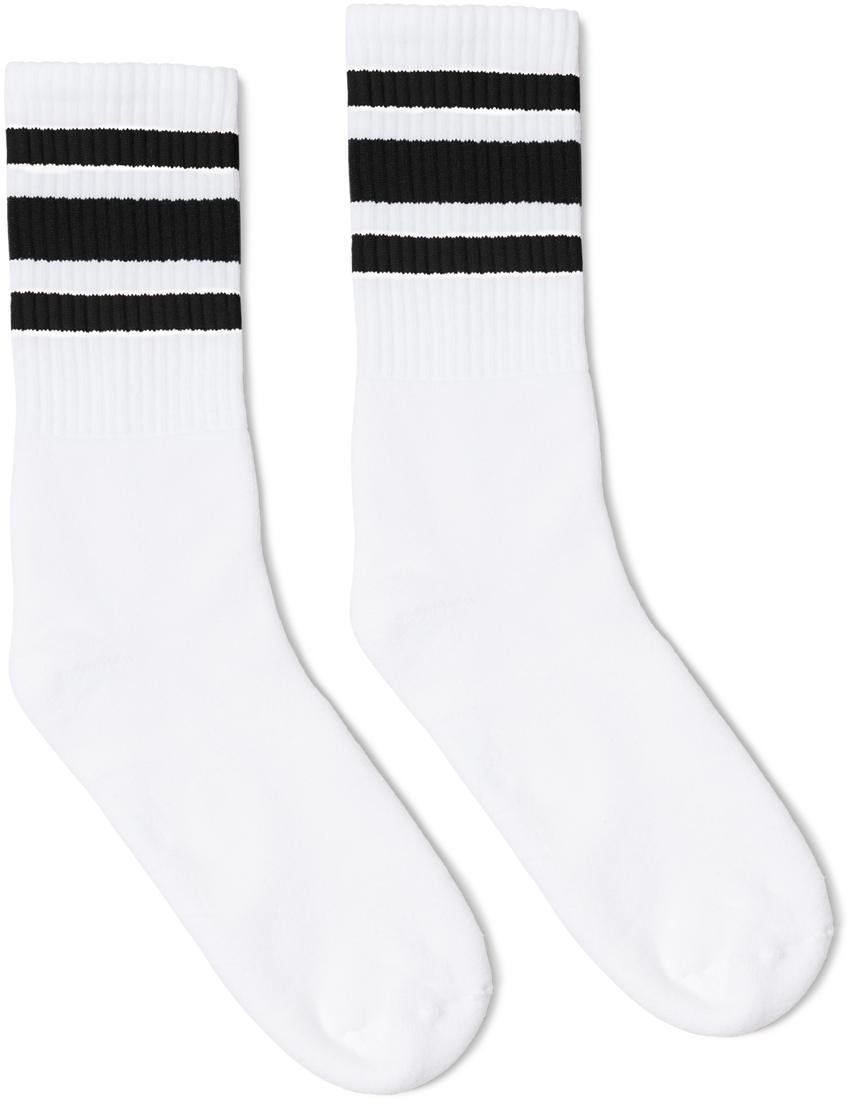 Gc52 White Blk Sock