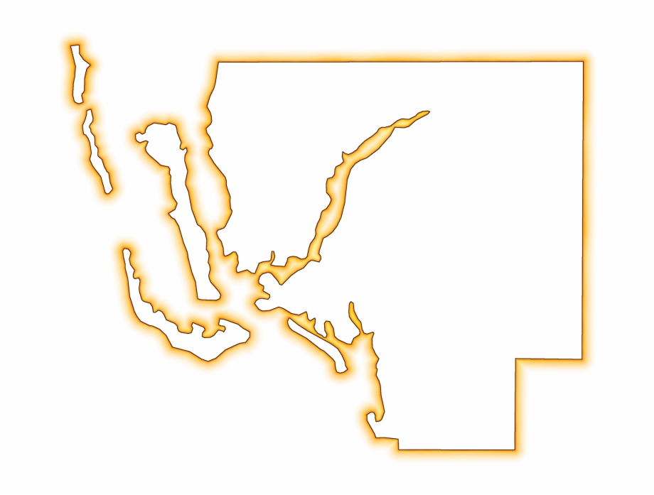 A Yellow Orange Glow Outline Map Of Lee