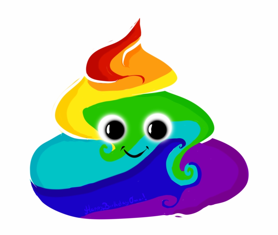Poop Emoji Vector Free Rainbow Poop Emoji Png
