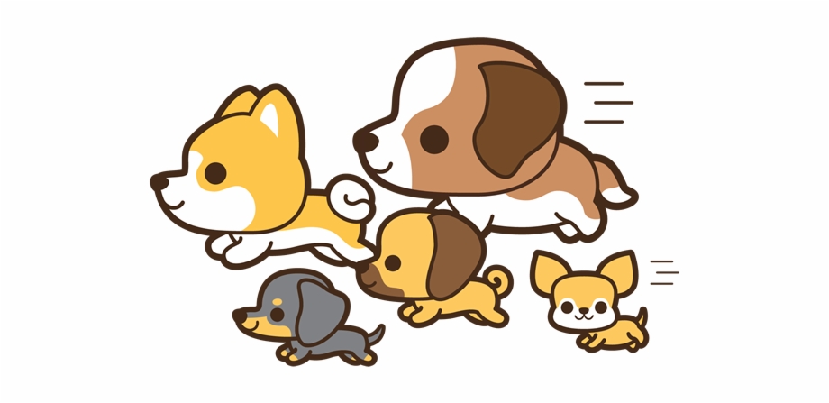 Dogs Running Cartoon