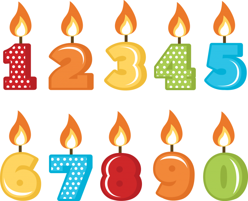 1St Birthday Candle Png