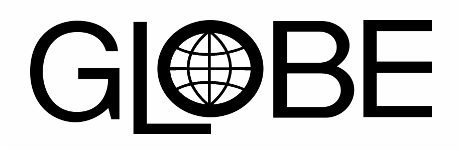 Globe Logo Black And White Circle