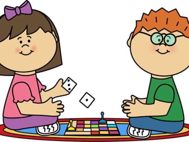 Match Clipart Child Kids Playing Board Games Clipart