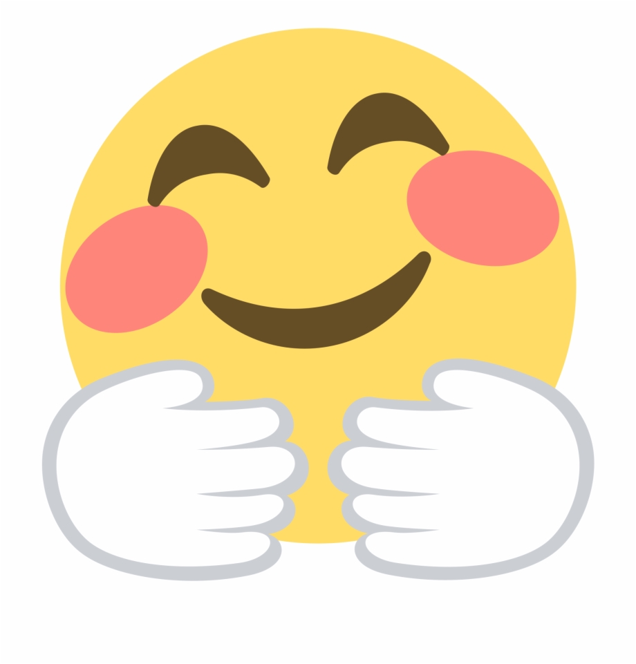 Smile Face Hugging Emoji Png Download Hug Day