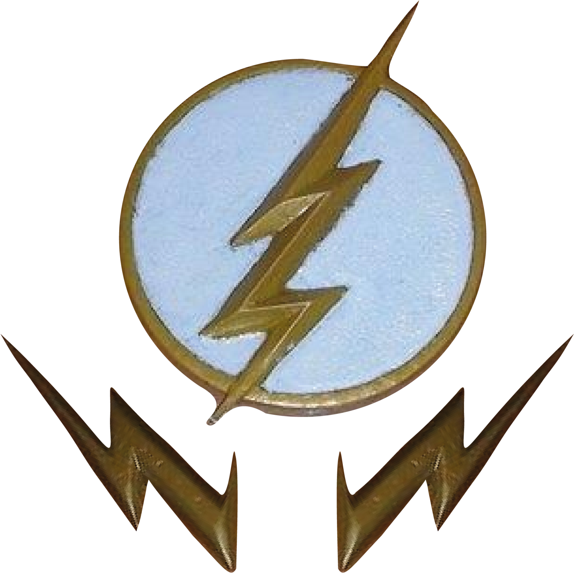 The Flash Badge Eblem Flash Logo 3D Print