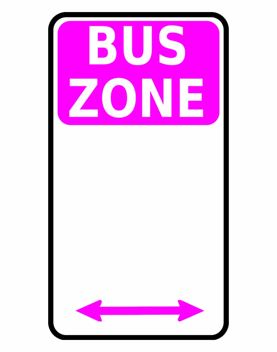 Bus Stop Sign Nps Map Pictographs Part Bus