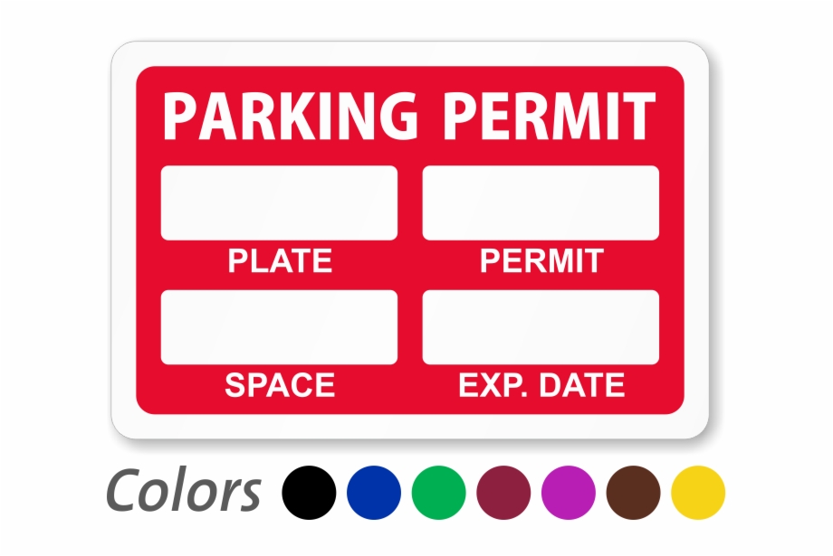 Zoom Price Buy Parking Permit Sticker
