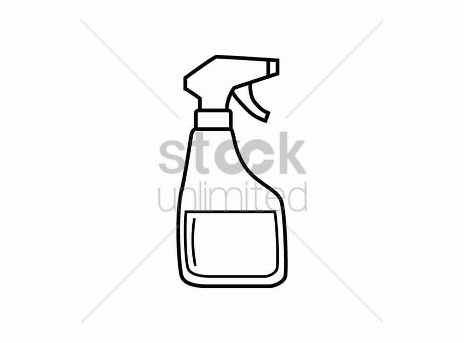 Water Spray Drawing At Getdrawings - Easy Spray Bottle Drawing, HD Png  Download , Transparent Png Image - PNGitem
