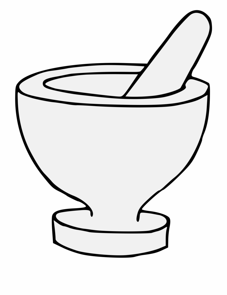 Mortar And Pestle - Clip Art Library
