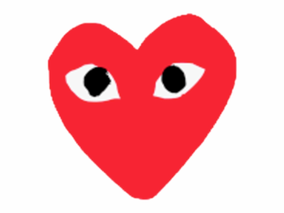 Red Bape Heart Feugo Eyes Hype Hyped Hypebeast - Clip Art Library