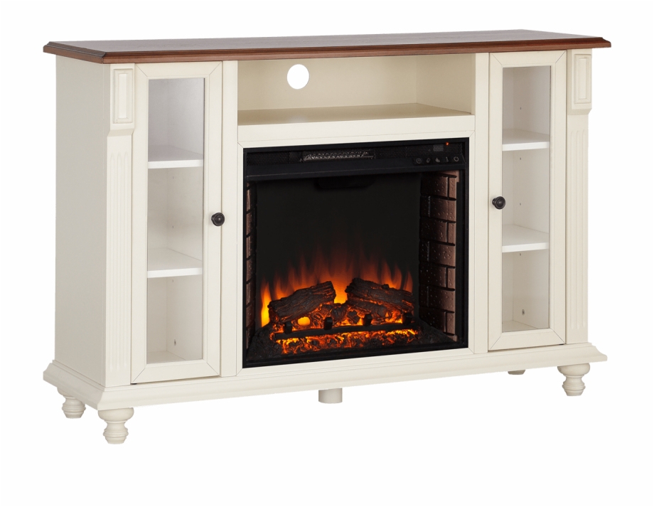 Southern Enterprises Carlinville Electric Fireplace White Fireplace Tv