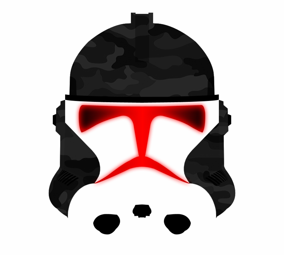 Phase Ii Clone Trooper Helmet Black Dragon Png