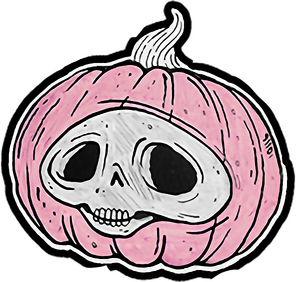 Halloween October Spooky Scary Autumn Skull Pumpkin