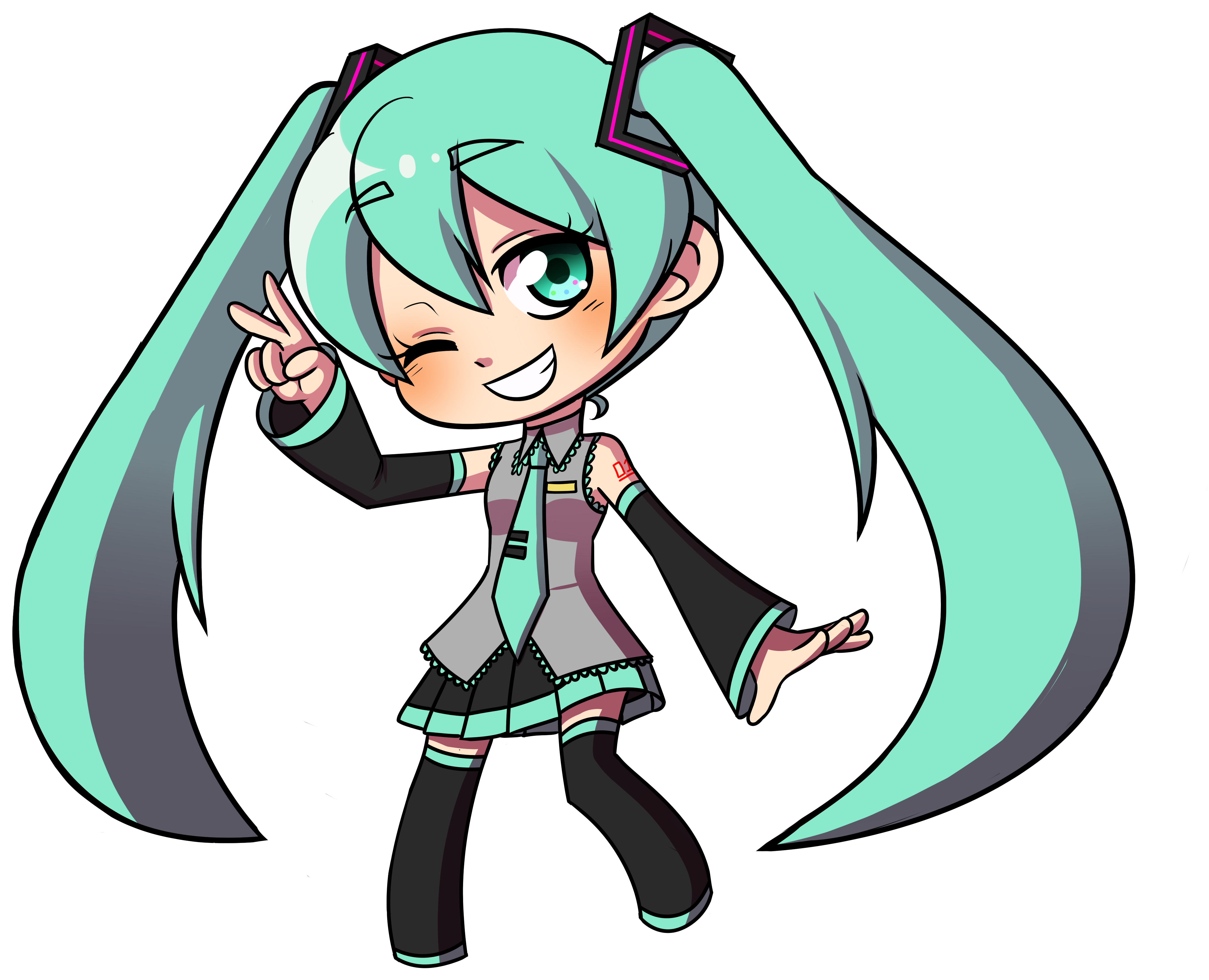 Blue Haired Chibi - wide 10