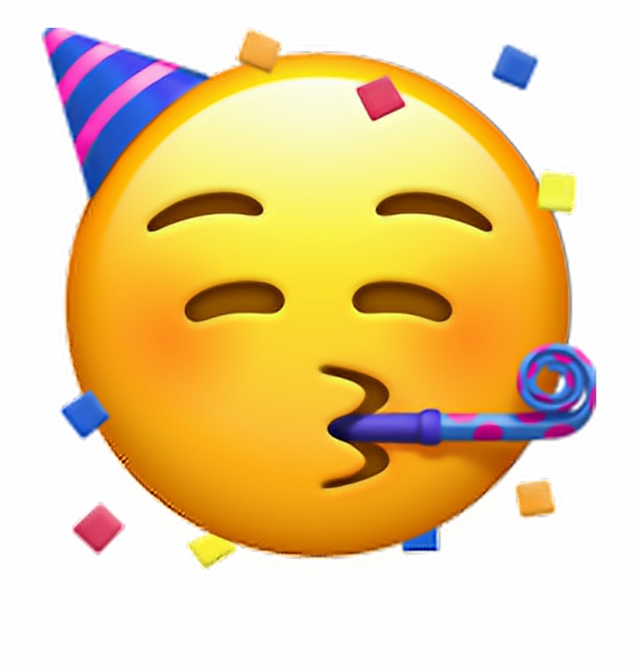Party Hat Emoji Transparent Clipart Free Download Ya