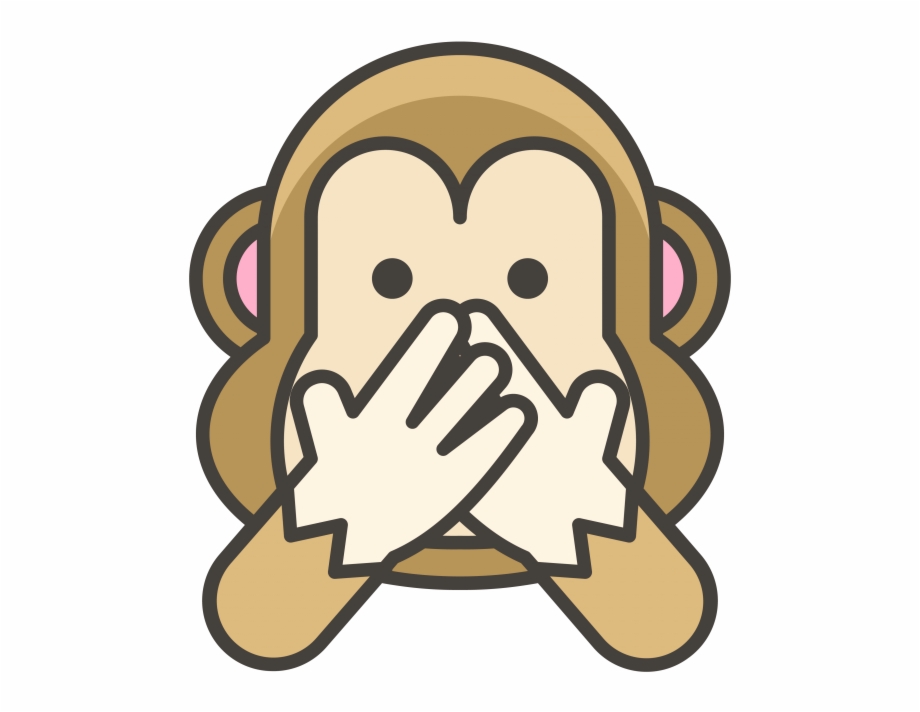 Speak No Evil Monkey Emoji Png Transparent Emoji