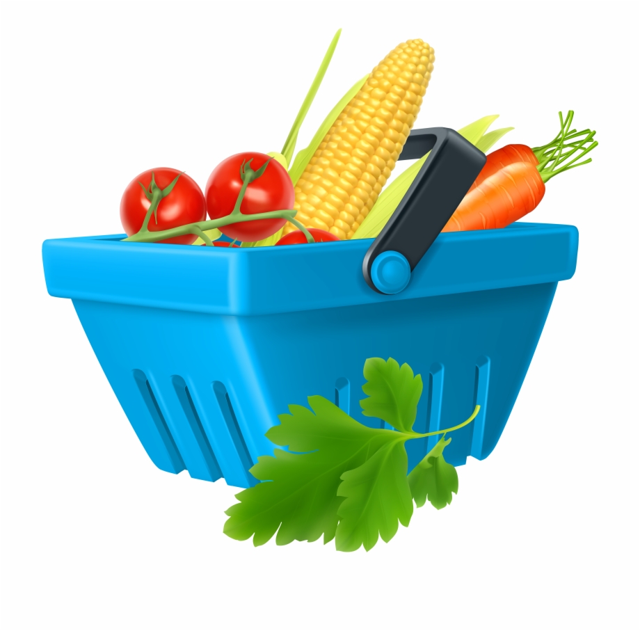Clip Art Free Stock Basket With Vegetables Png
