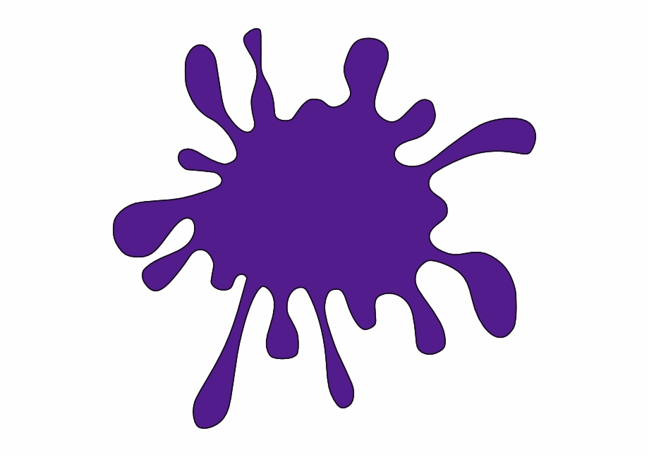 Paint Splatter Clipart Purple Paint Splat