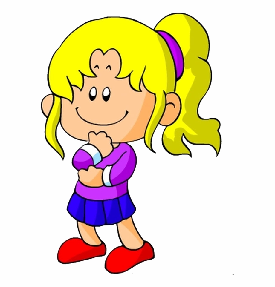 Child Thinking Png Girl Thinking Clipart Png