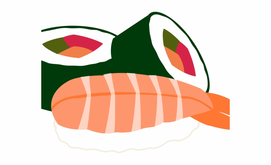 Little Dragon Clipart Japanese Sushi Clipart Png