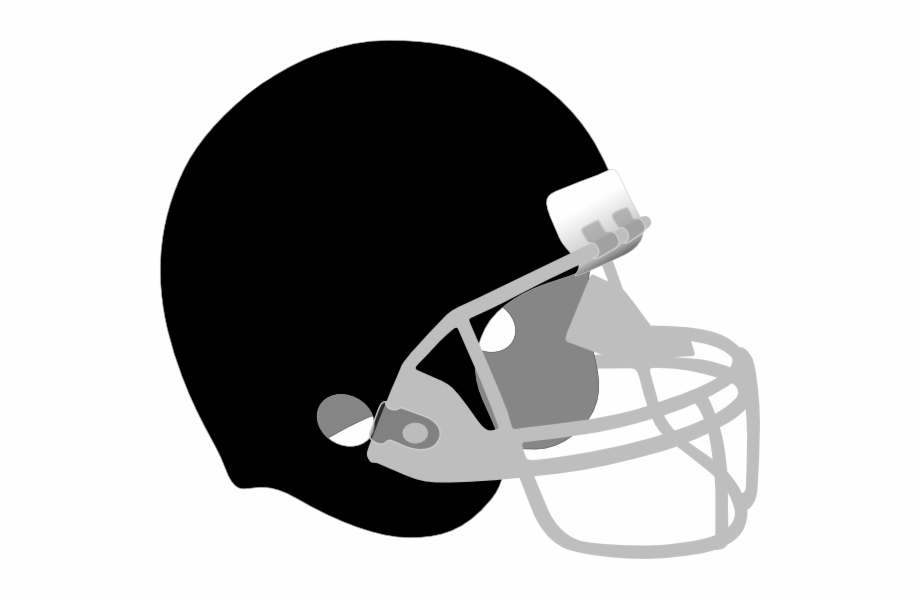clip art black football helmet
