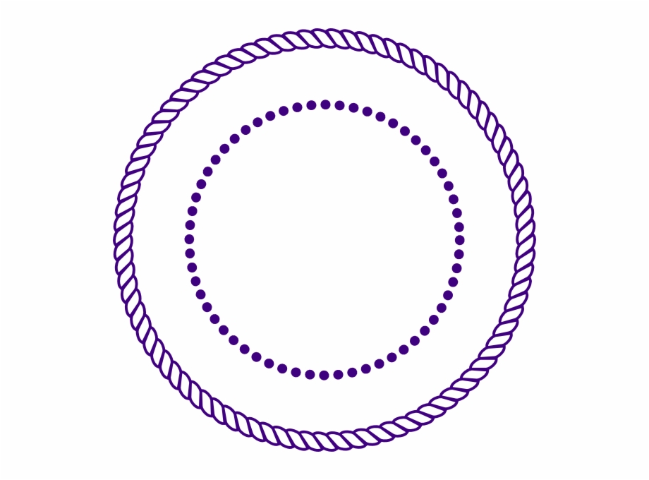 Rope Circle Border Vector
