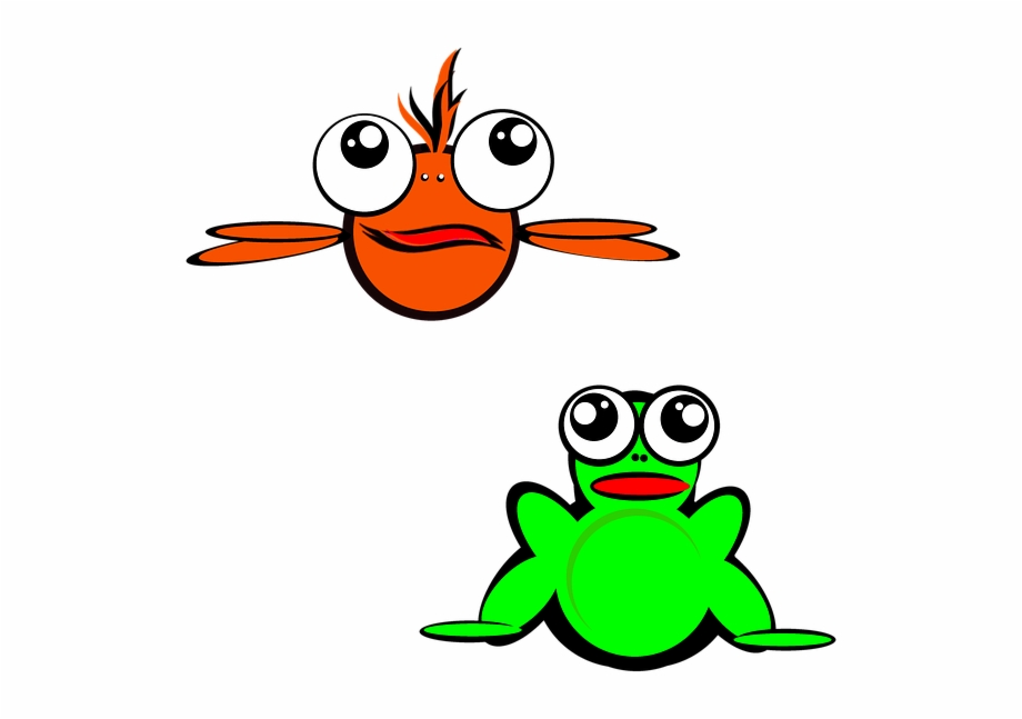 Fish Frog Cartoon Cartoon Characters Clip Art Cartoon