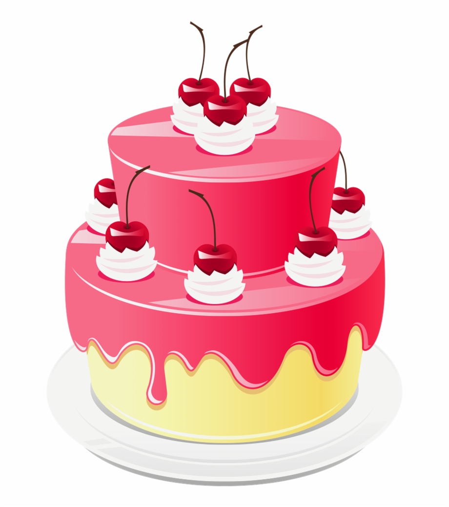 Happy Birthday Cake Png Clipart Image - Happy Birthday Cake Transparent Png  (#1032956) - PikPng