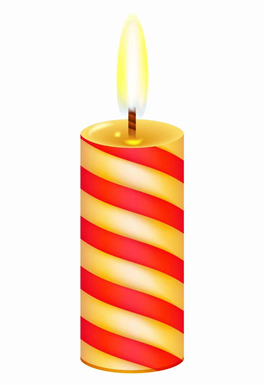 Candle Yellow Red Candle