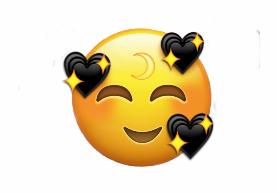 Tumblr Emoji Heart Black Moon Beautiful Feeling In