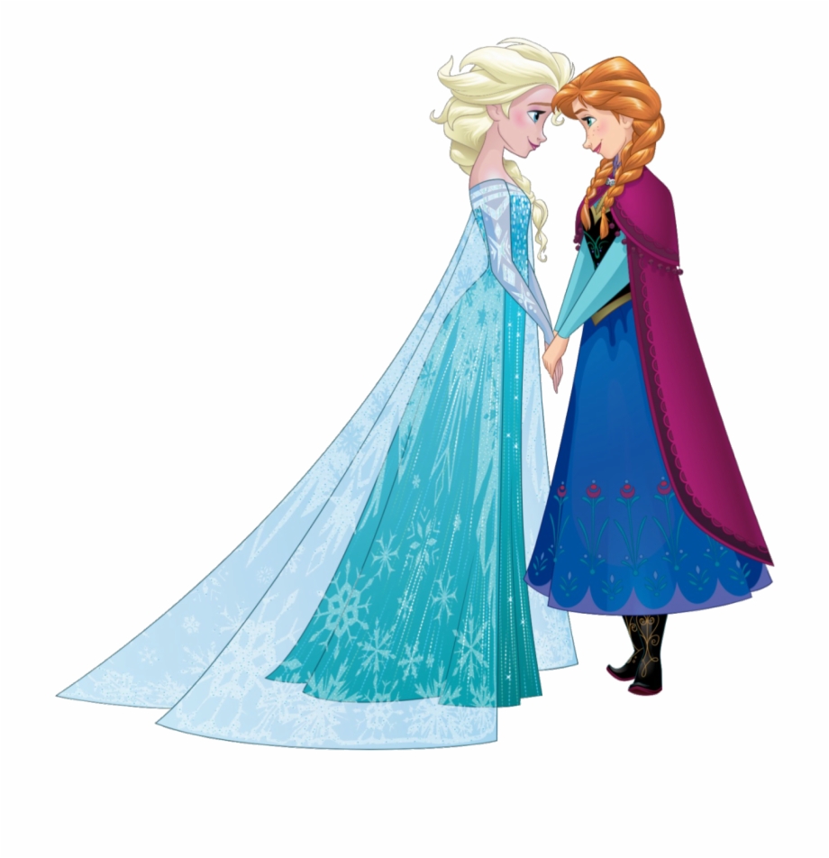 Elsa And Anna Sisters Disney Frozen Elsa And - Clip Art Library