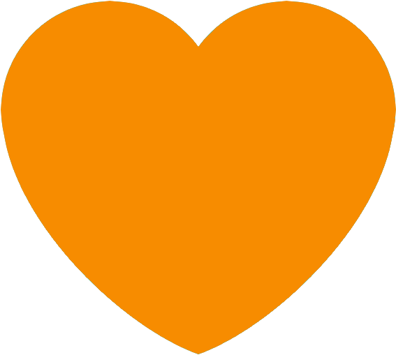 Orange Heart Discord Emoji Orange Heart Emoji Discord