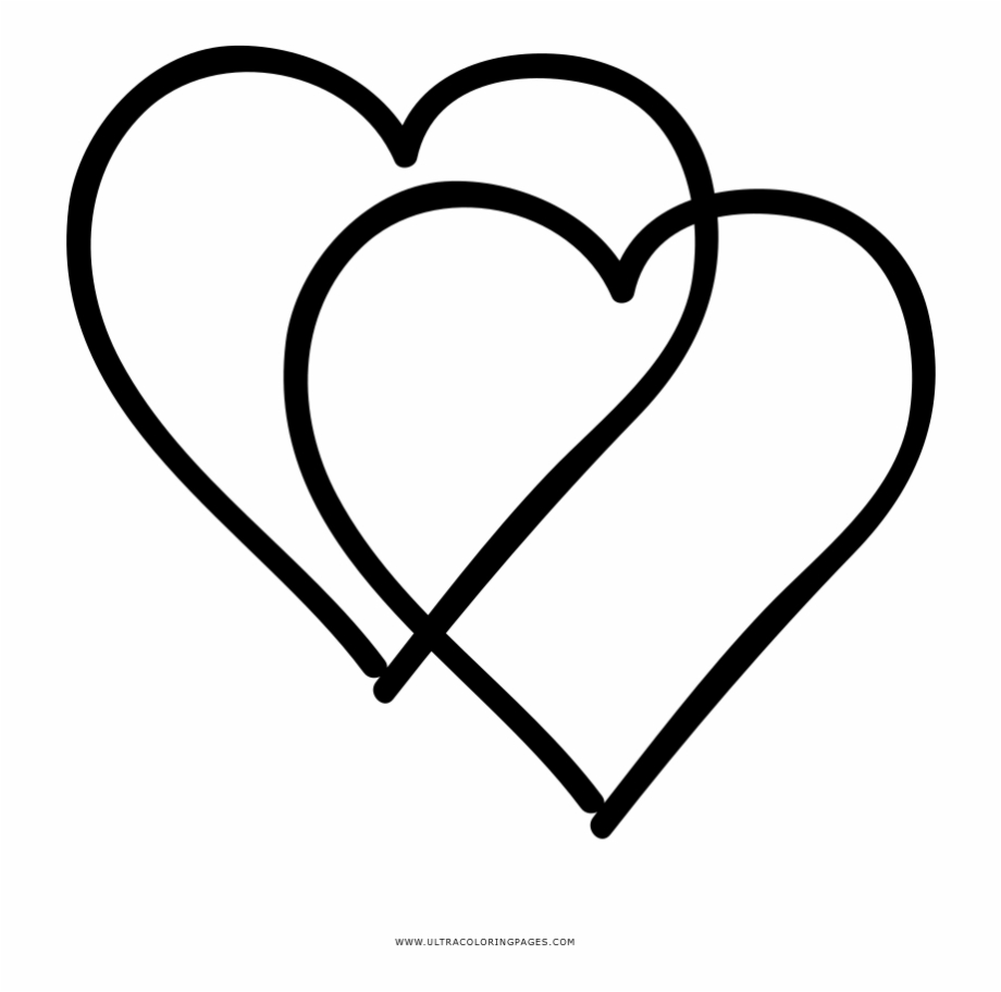 Free Download Prissy Ideas Double Heart Coloring Pages