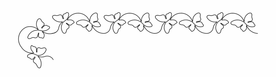 butterfly border clip art black and white
