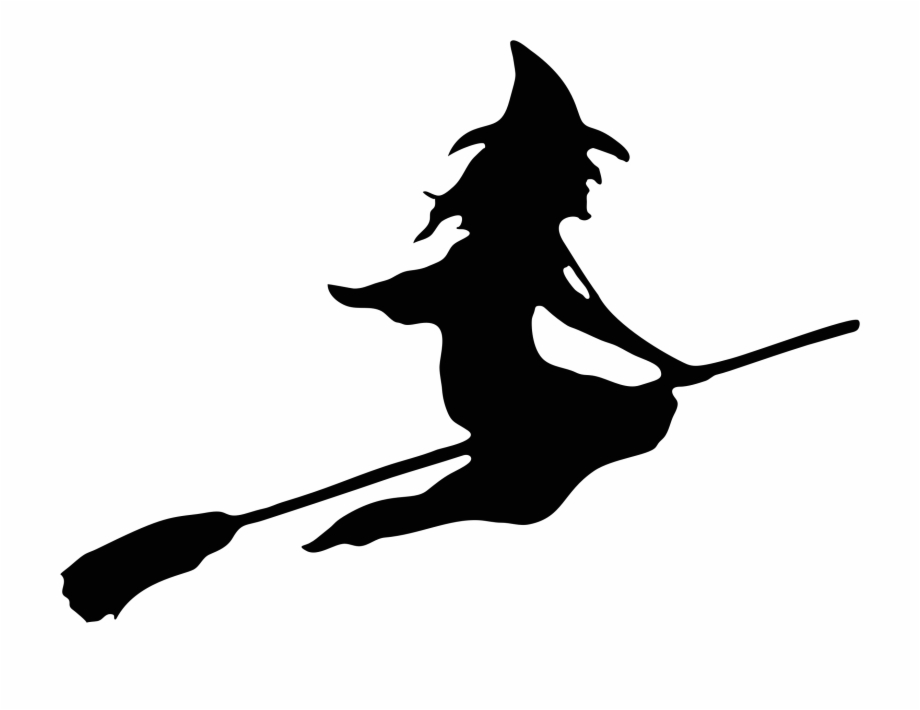 Witch Clipart Broom Halloween Witch On Broom