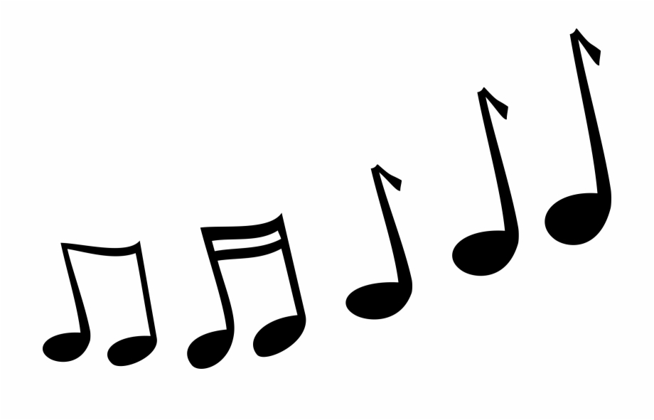 Music Vector Black And White Melody Clipart