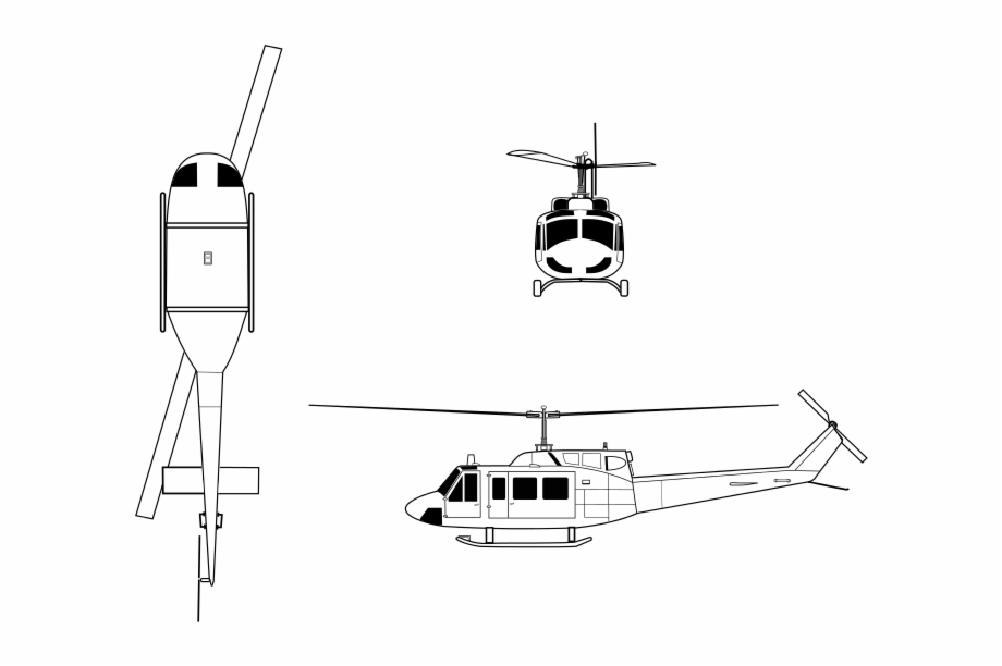 Fileuh Twin Huey Drawing Bell 412