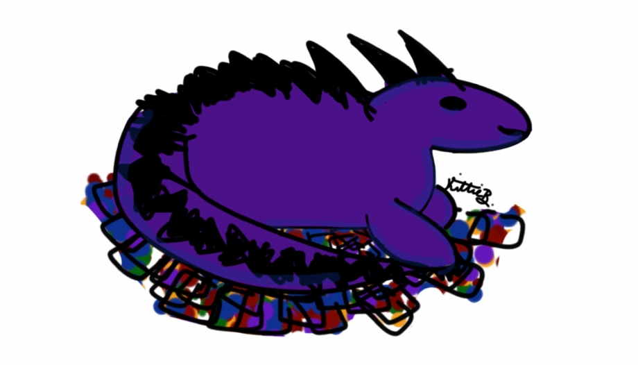 This Is My Lil Purple Dragon I Drew