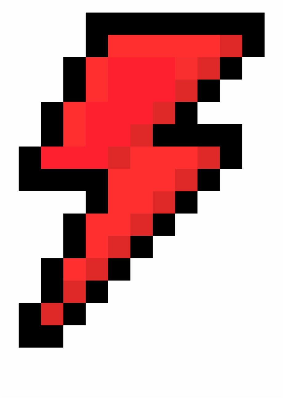 Pixel Lightning Bolt Png Download Pixel Lightning Bolt