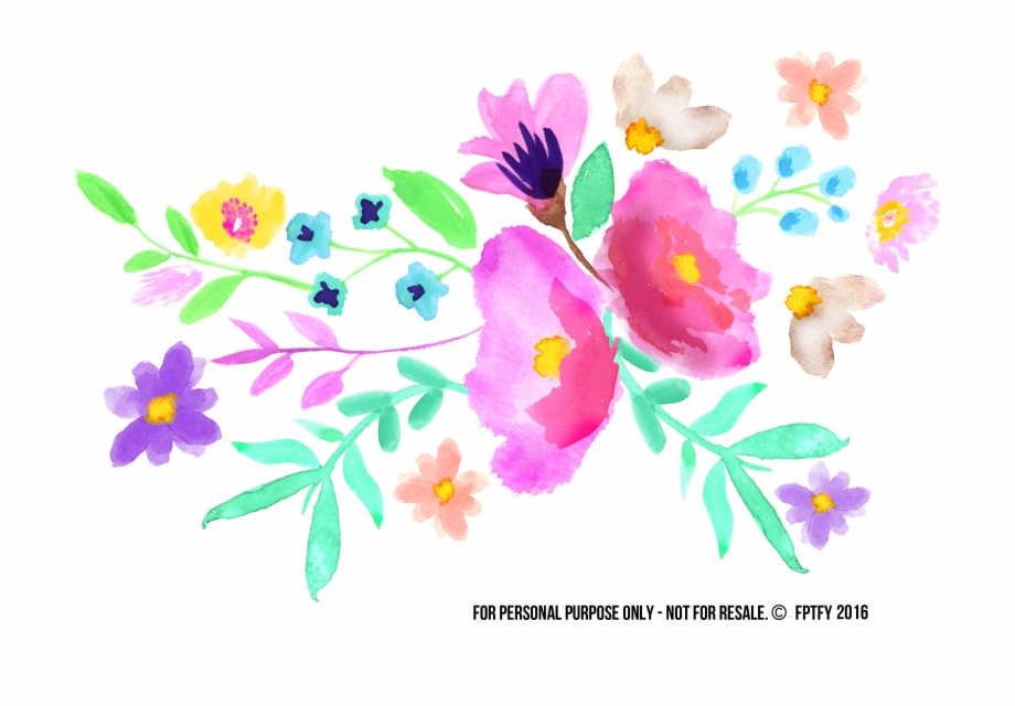 Spring Graphics Free Spring Watercolor Flower Clipart