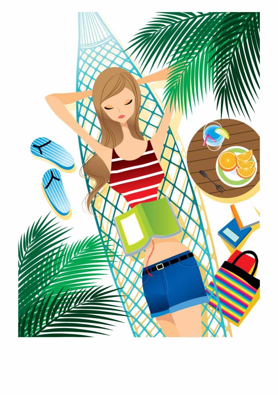 Summer vacation drawing beach scenery sketch colorful design Vectors  graphic art designs in editable .ai .eps .svg .cdr format free and easy  download unlimit id:6827969