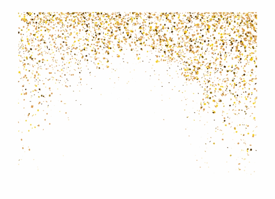 Graduation Party Freetoedit Gold Particles Transparent Background - Clip  Art Library