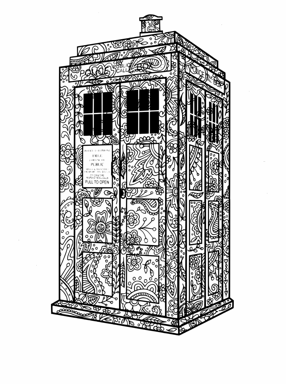 Doctor Who Stencil Doctor Who Adult Coloring Pages