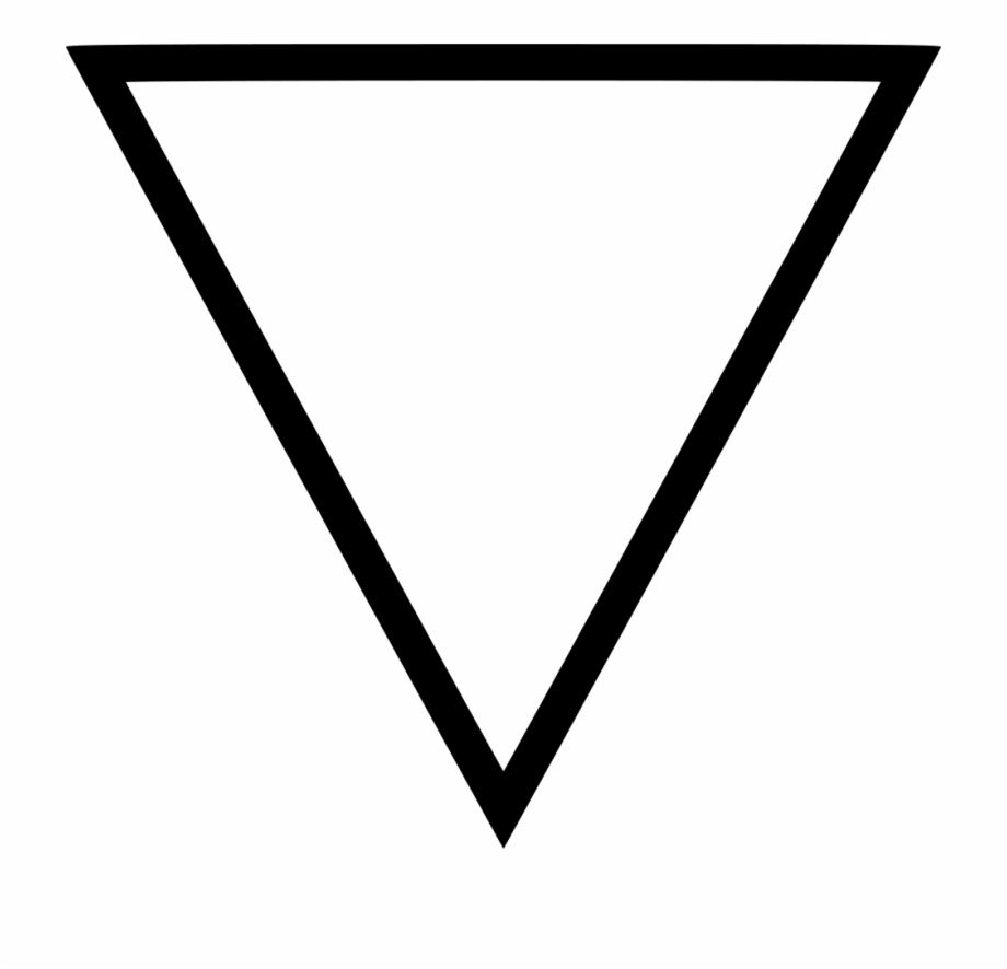 black and white triangle