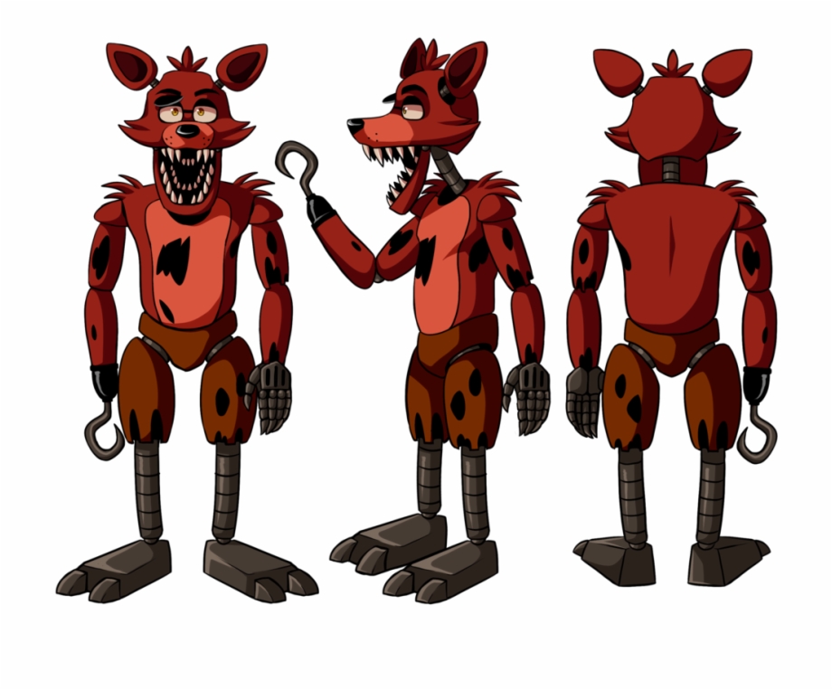 Withered Foxy Full Body PNG